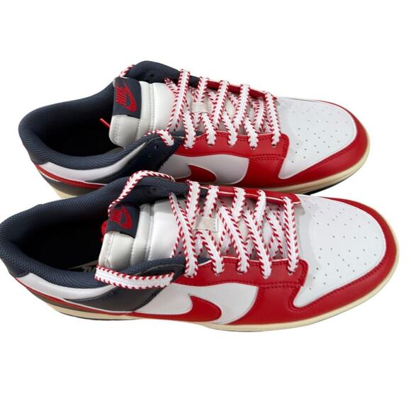 NEW Nike Dunks Boston Red Sox Retro Low Tops Color: Red, White, Blue (13) main image 6